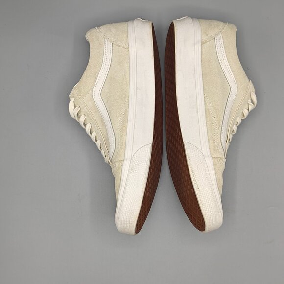 VANS Unisex Old School Zip Suede Marshmallow/Blanc Shoes - Picture 6 of 11